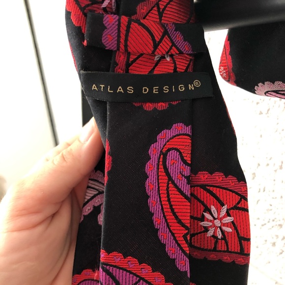 Atlas Design paisley print tie - Picture 4 of 5